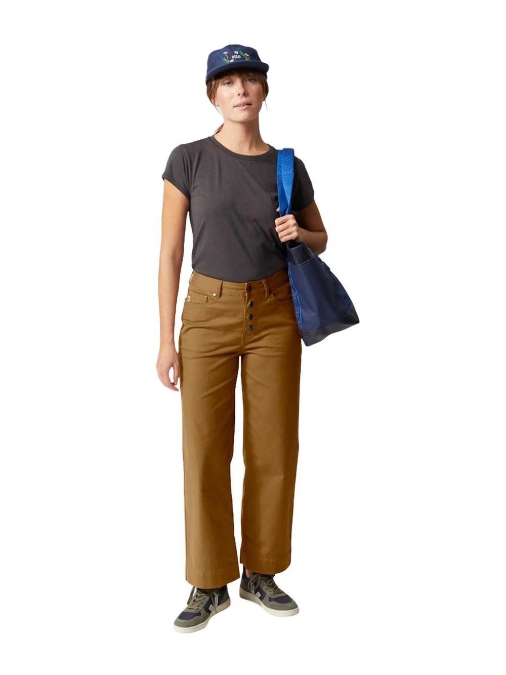 STIO Women's Rivet Wide Leg Canvas Pants